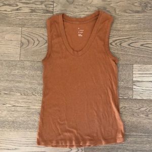 *NFS* Ribbed Brown Tank Top